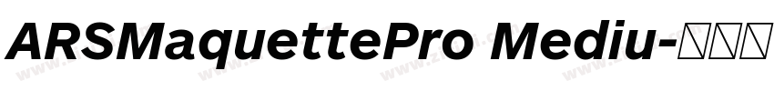ARSMaquettePro Mediu字体转换